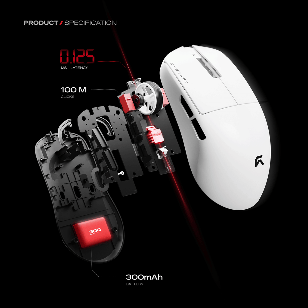 Xeus | 8K 39g Superlight Tri-Mode Gaming Mouse