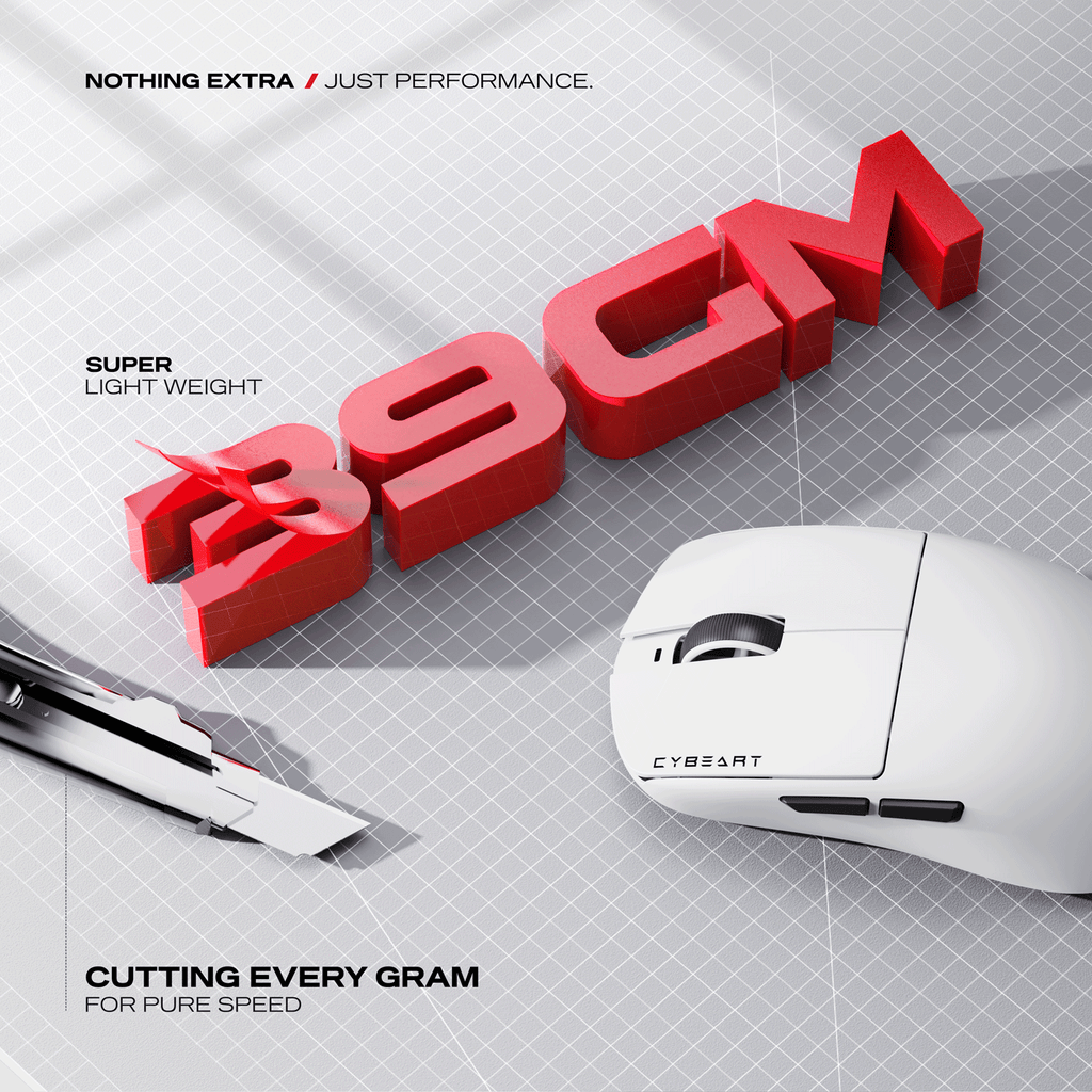 Xeus | 8K 39g Superlight Tri-Mode Gaming Mouse