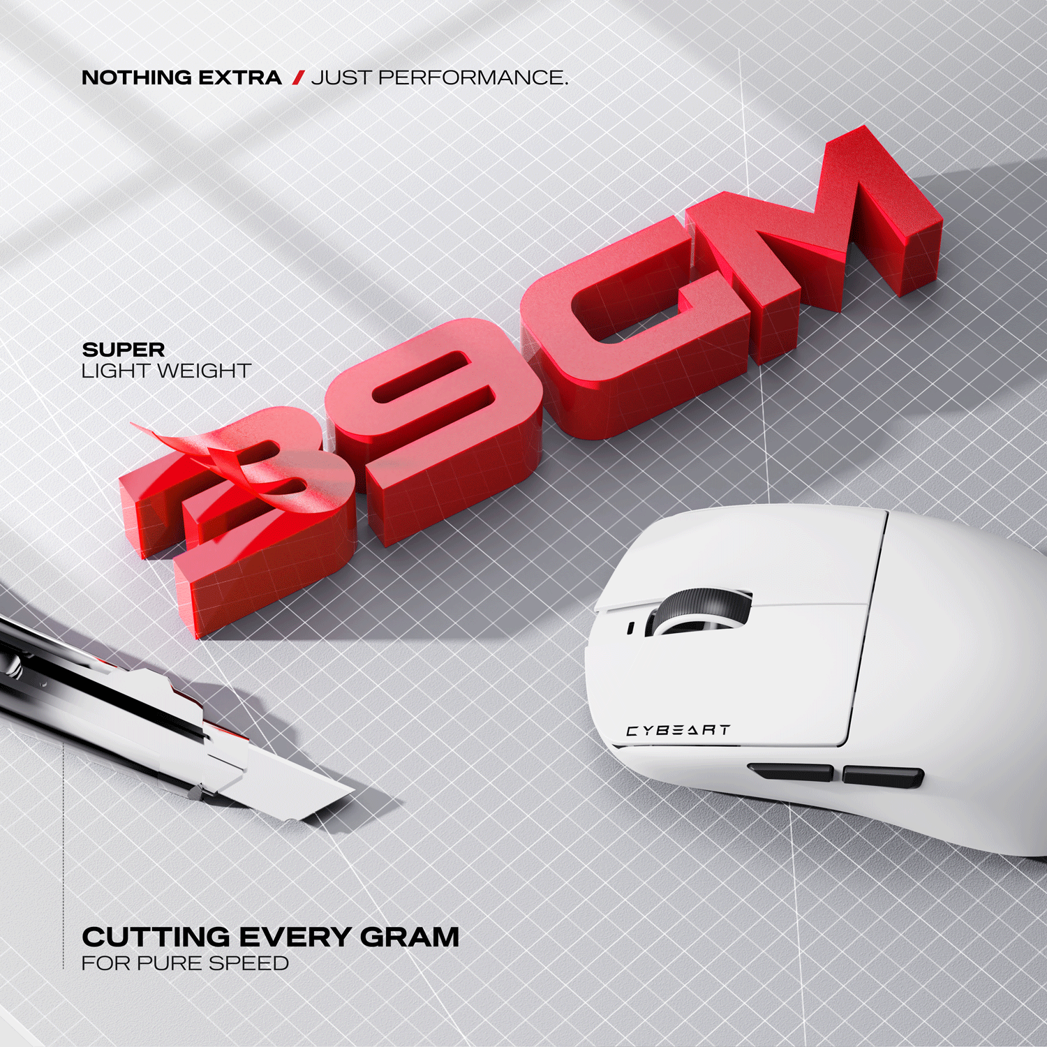 Xeus | 8K 39g Superlight Tri-Mode Gaming Mouse
