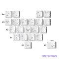 XVX FlutterBloom Heart Layout 21-Key IMD-Tech Keycap Set